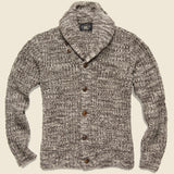 Cotton Shawl-Collar Cardigan - Brown Cream Marl - RRL - STAG Provisions - Tops - Sweater