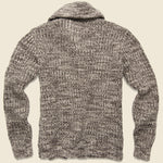 Cotton Shawl-Collar Cardigan - Brown Cream Marl - RRL - STAG Provisions - Tops - Sweater
