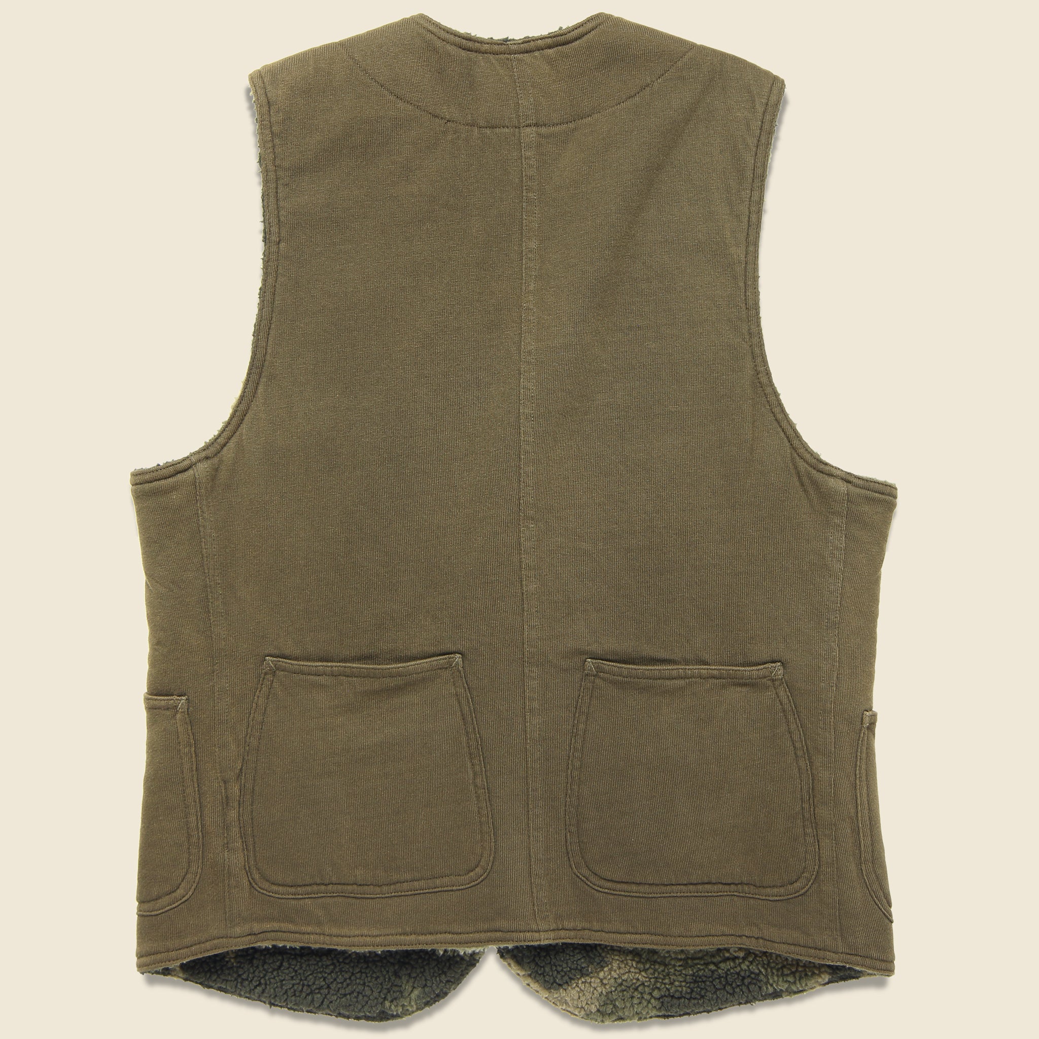 
                          Dense Jersey Hunting Vest - Olive - RRL - STAG Provisions - Outerwear - Vest
                        