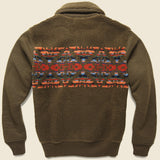 Printed Fleece Jacket - Brown/Multi - RRL - STAG Provisions - Outerwear - Coat / Jacket