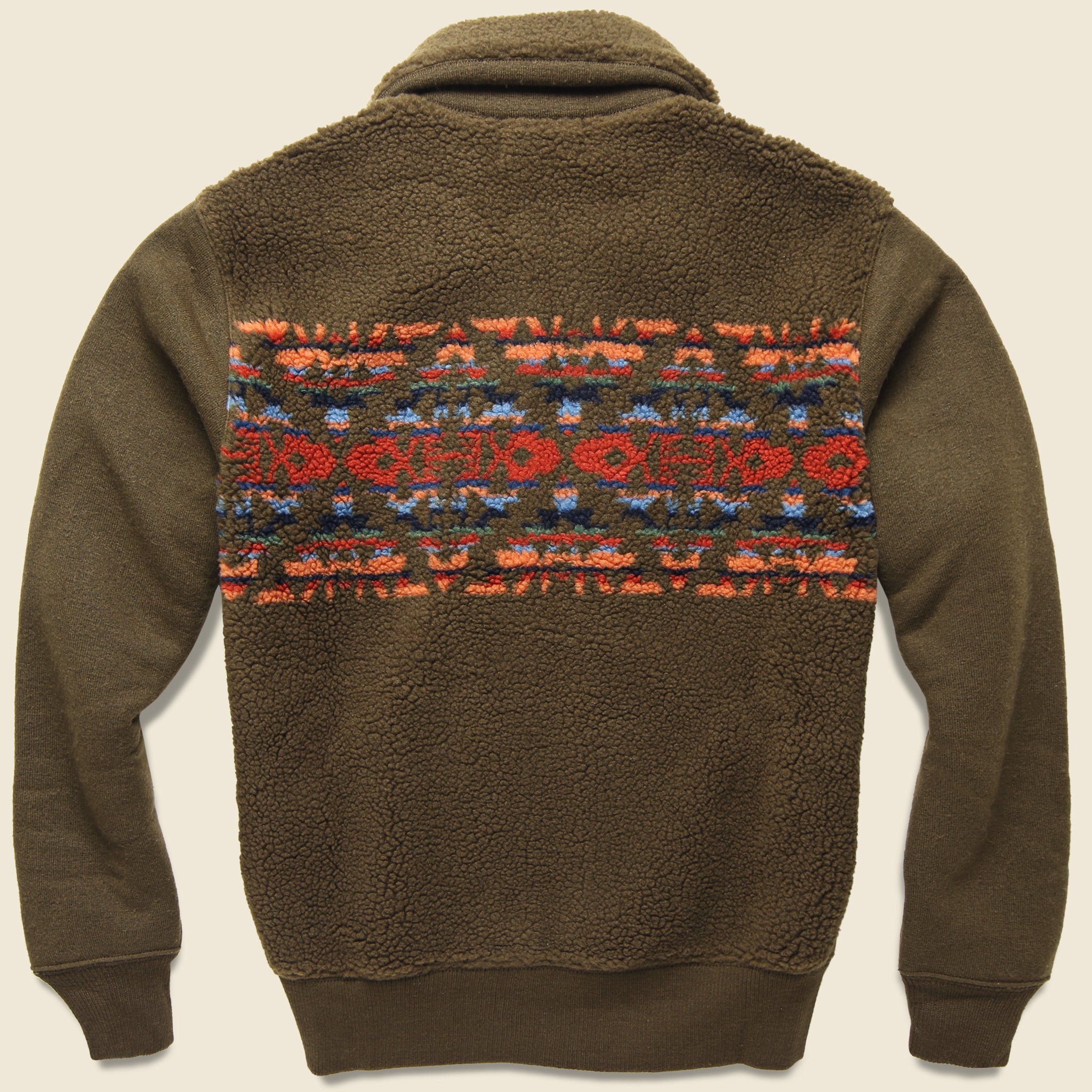 Printed Fleece Jacket - Brown/Multi - RRL - STAG Provisions - Outerwear - Coat / Jacket
