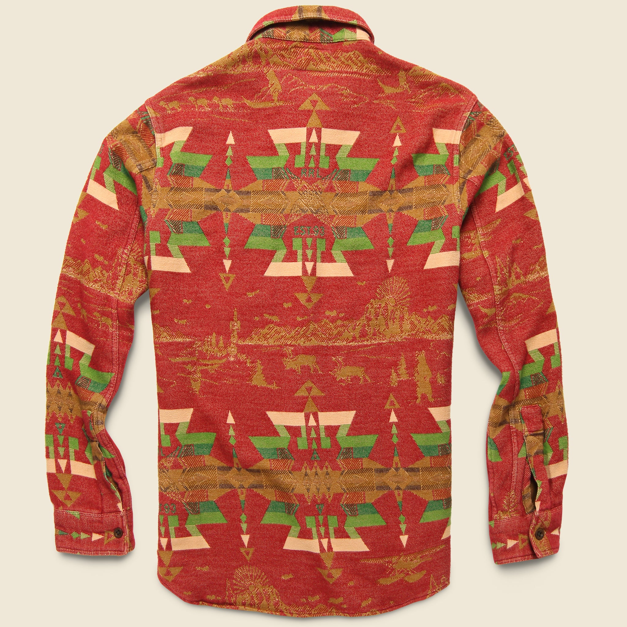 Lights Trade Blanket CPO Shirt - Red/Tan - RRL - STAG Provisions - Tops - L/S Woven - Overshirt