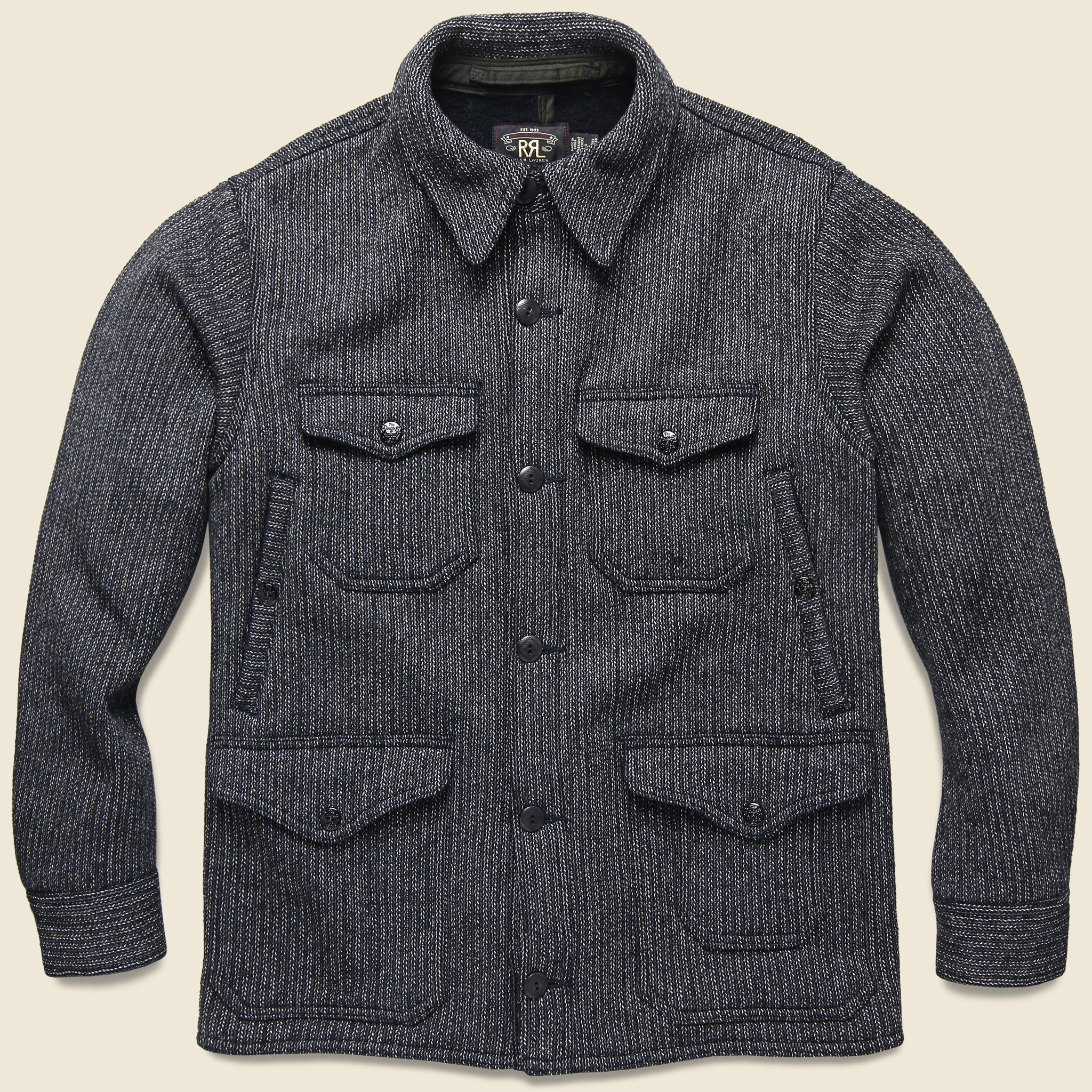 Martin Wool-Cotton Jacket - Indigo - RRL - STAG Provisions - Outerwear - Coat / Jacket