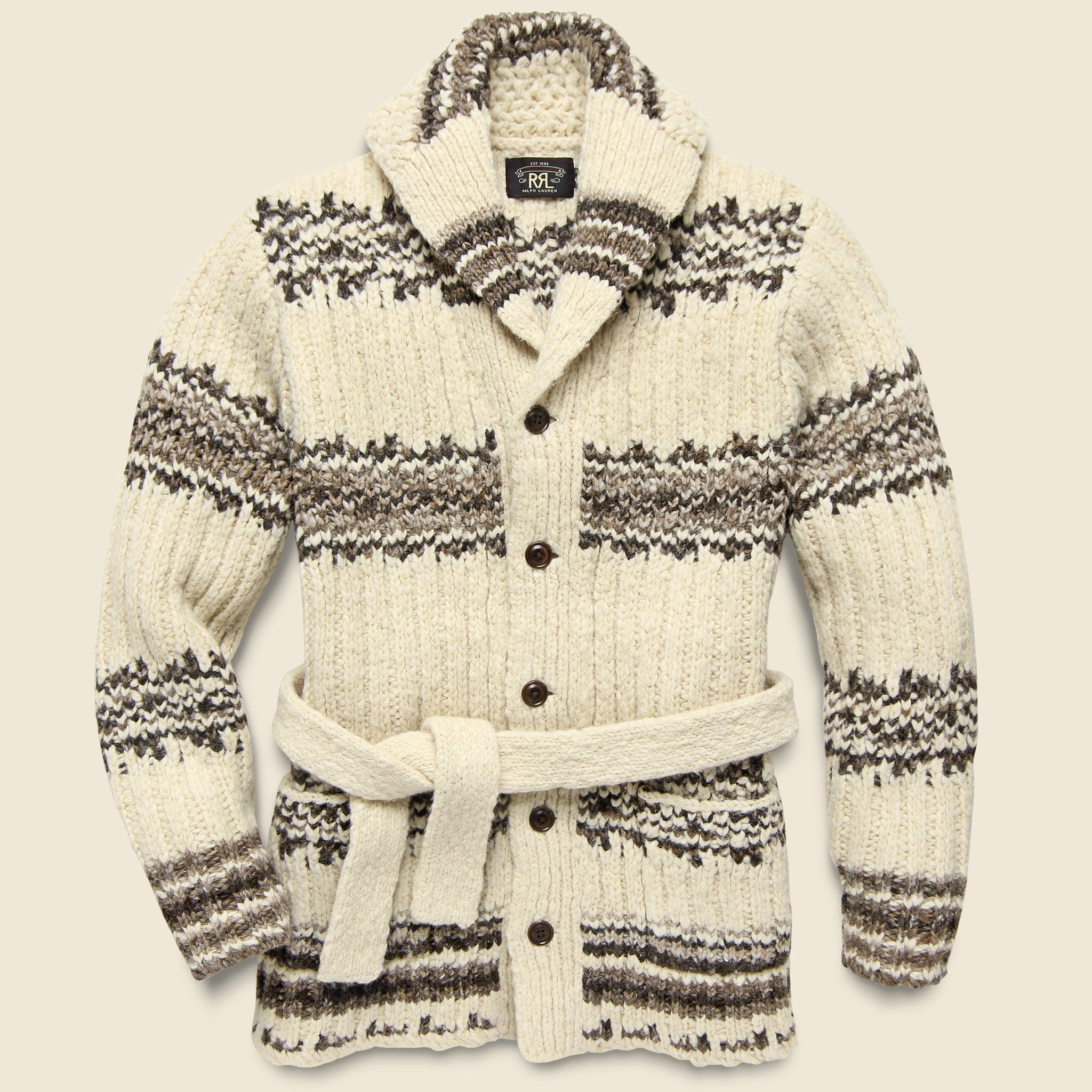 Wool Ranch Wool Ranch Sweater - Cream/Brown – STAG Provisions