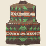 Boiled Wool Jacquard Vest - Brown/Cream/Green - RRL - STAG Provisions - Outerwear - Vest