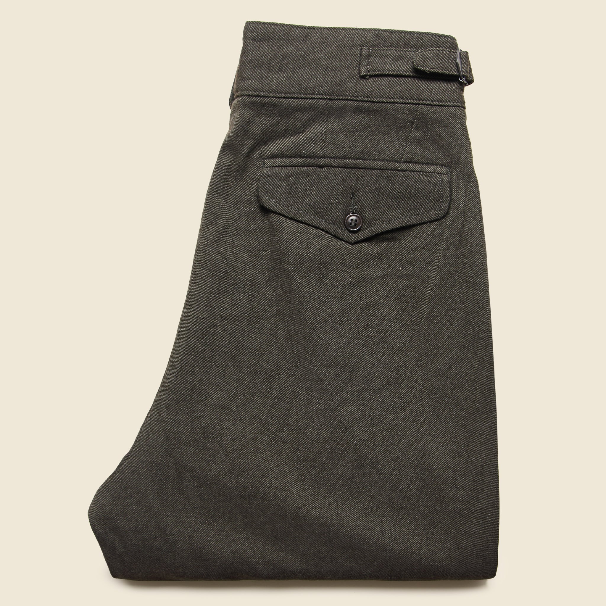 
                          Kyle Wool Trouser - Sedona Moss - RRL - STAG Provisions - W - Pants - Twill
                        