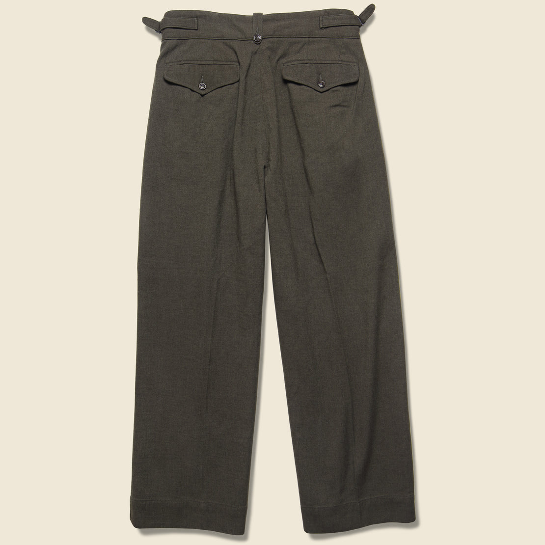 Kyle Wool Trouser - Sedona Moss - RRL - STAG Provisions - W - Pants - Twill