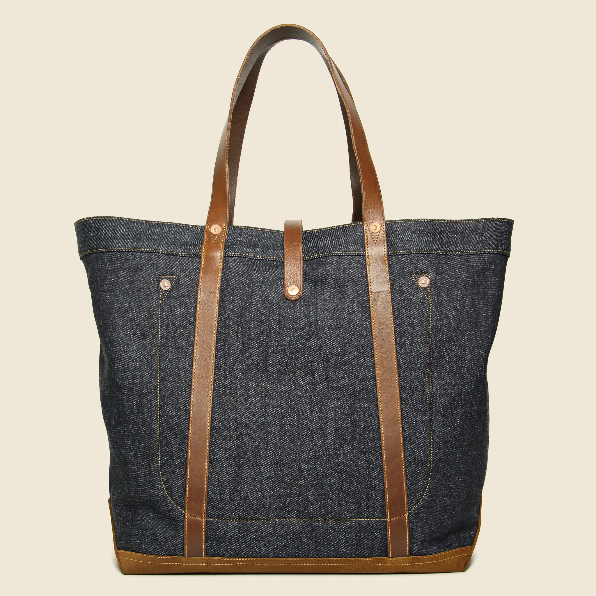 
                          Howard Tote Bag - Denim - RRL - STAG Provisions - Accessories - Bags / Luggage
                        