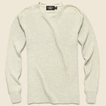 Waffle Crewneck - Oatmeal Heather - RRL - STAG Provisions - Tops - L/S Knit