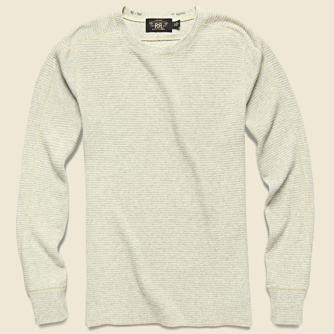 Waffle Crewneck - Oatmeal Heather