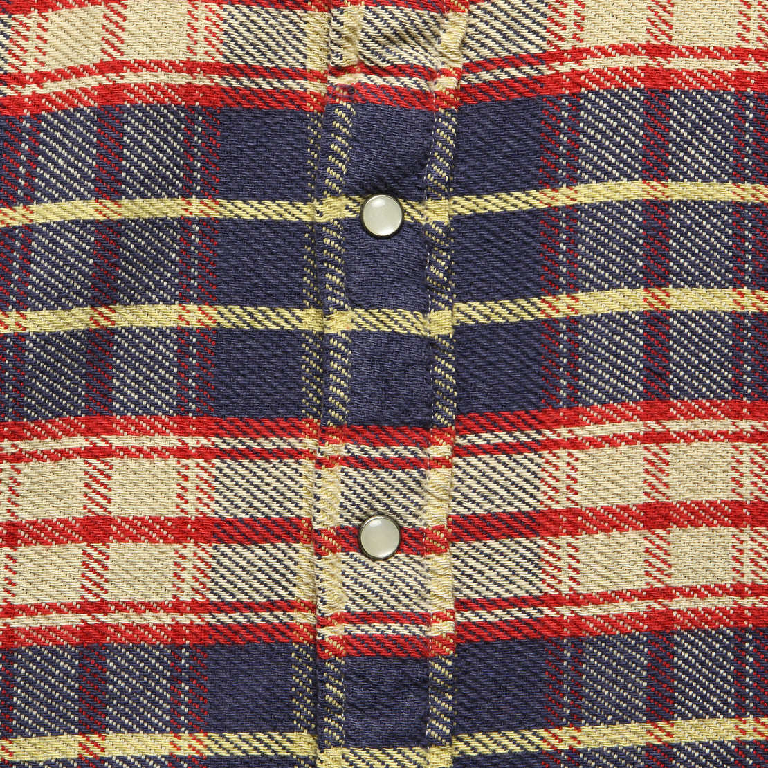 Chunky Buffalo Western - Navy/Red Plaid - RRL - STAG Provisions - Tops - L/S Woven - Overshirt