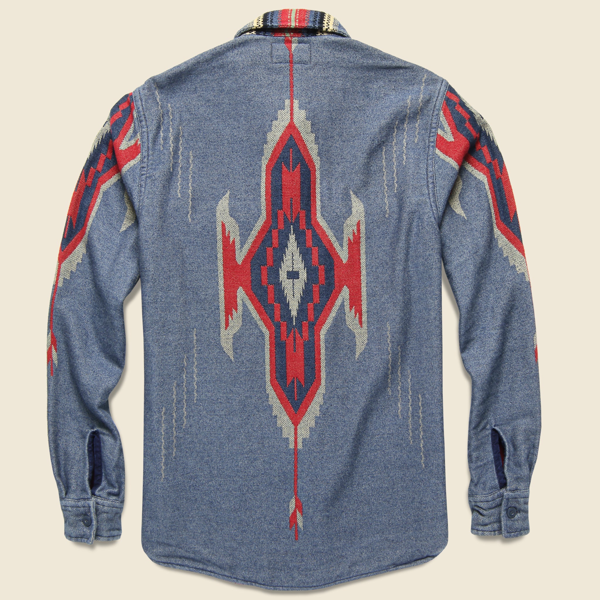 Chimayo Jacquard Overshirt - Dark Indigo - RRL - STAG Provisions - Tops - L/S Woven - Overshirt
