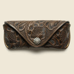 Tooled Leather Eyeglass Case - Brown - RRL - STAG Provisions - Accessories - Eyewear