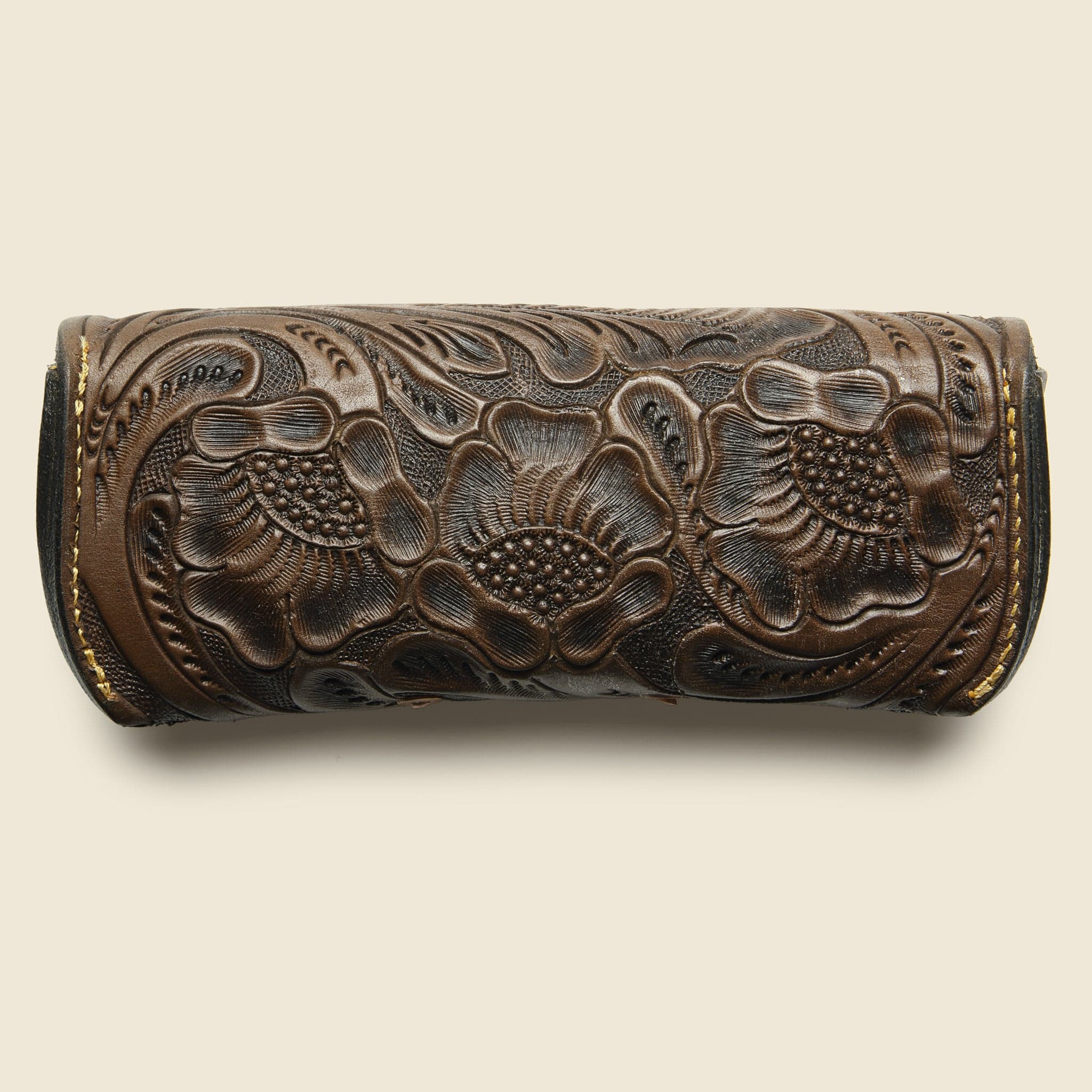 
                          Tooled Leather Eyeglass Case - Brown - RRL - STAG Provisions - Accessories - Eyewear
                        