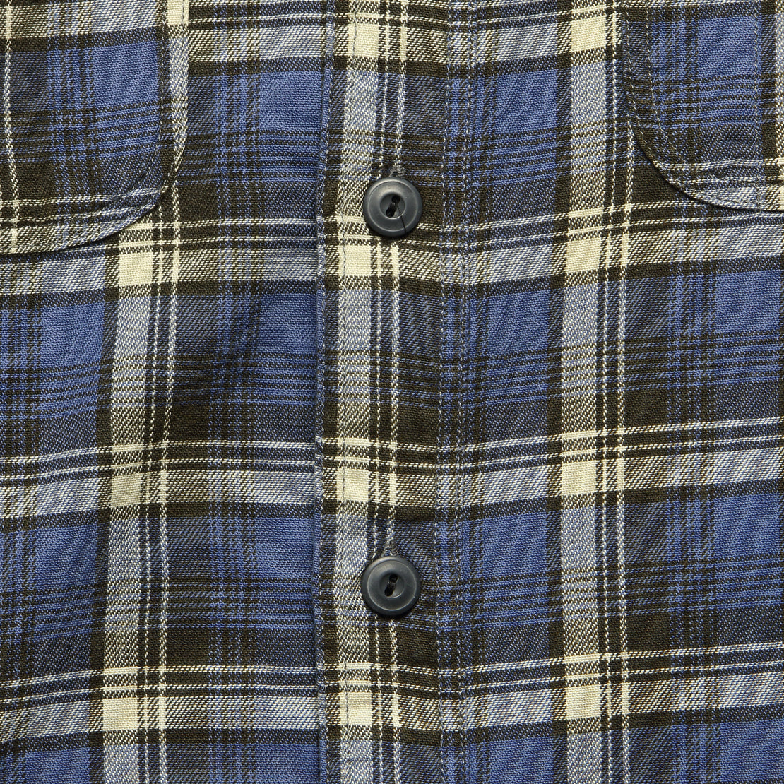Farrell Plaid Workshirt - Navy/Grey - RRL - STAG Provisions - Tops - L/S Woven - Plaid