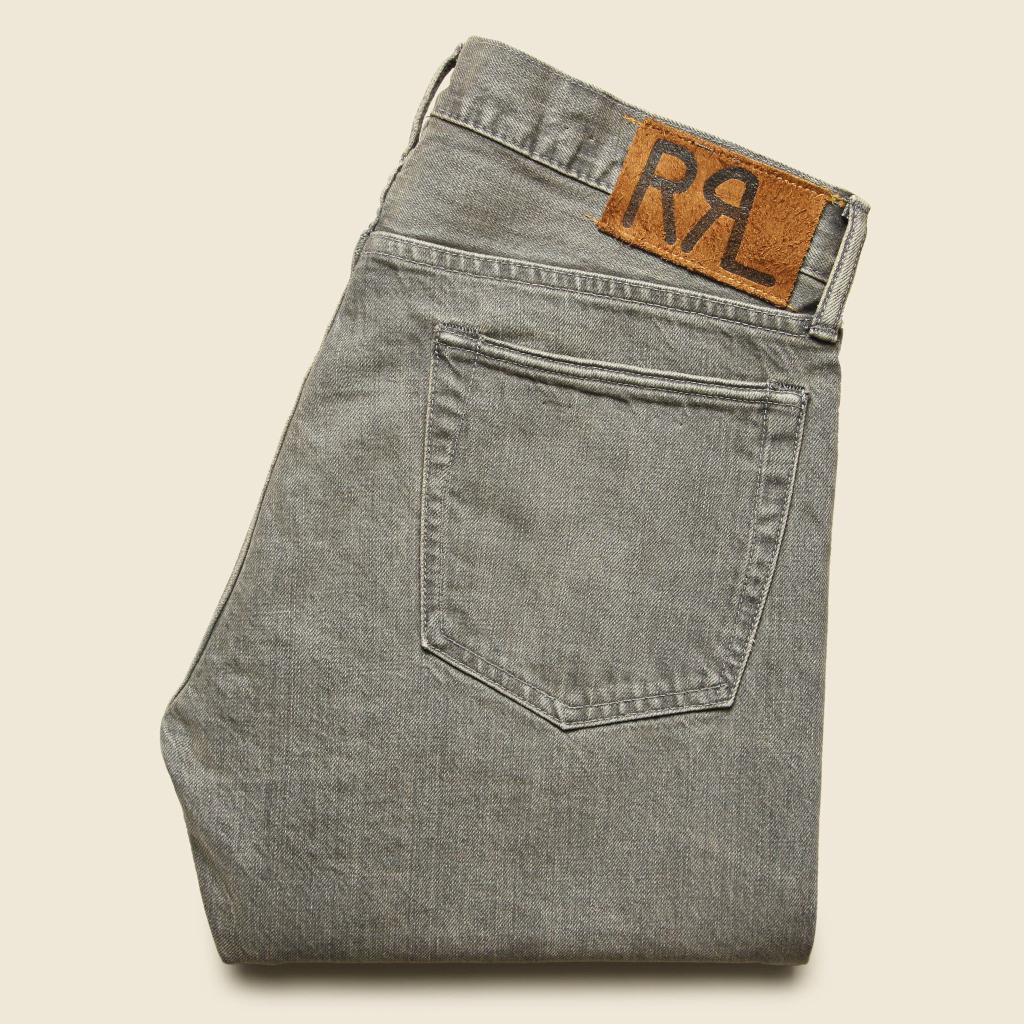 
                          Slim Fit Jean - Cloudy Grey Wash - RRL - STAG Provisions - Pants - Denim
                        