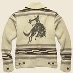 Western Shawl Collar Jacket - Oatmeal Heather/Brown - RRL - STAG Provisions - Outerwear - Coat / Jacket