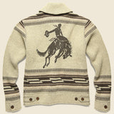 Western Shawl Collar Jacket - Oatmeal Heather/Brown - RRL - STAG Provisions - Outerwear - Coat / Jacket