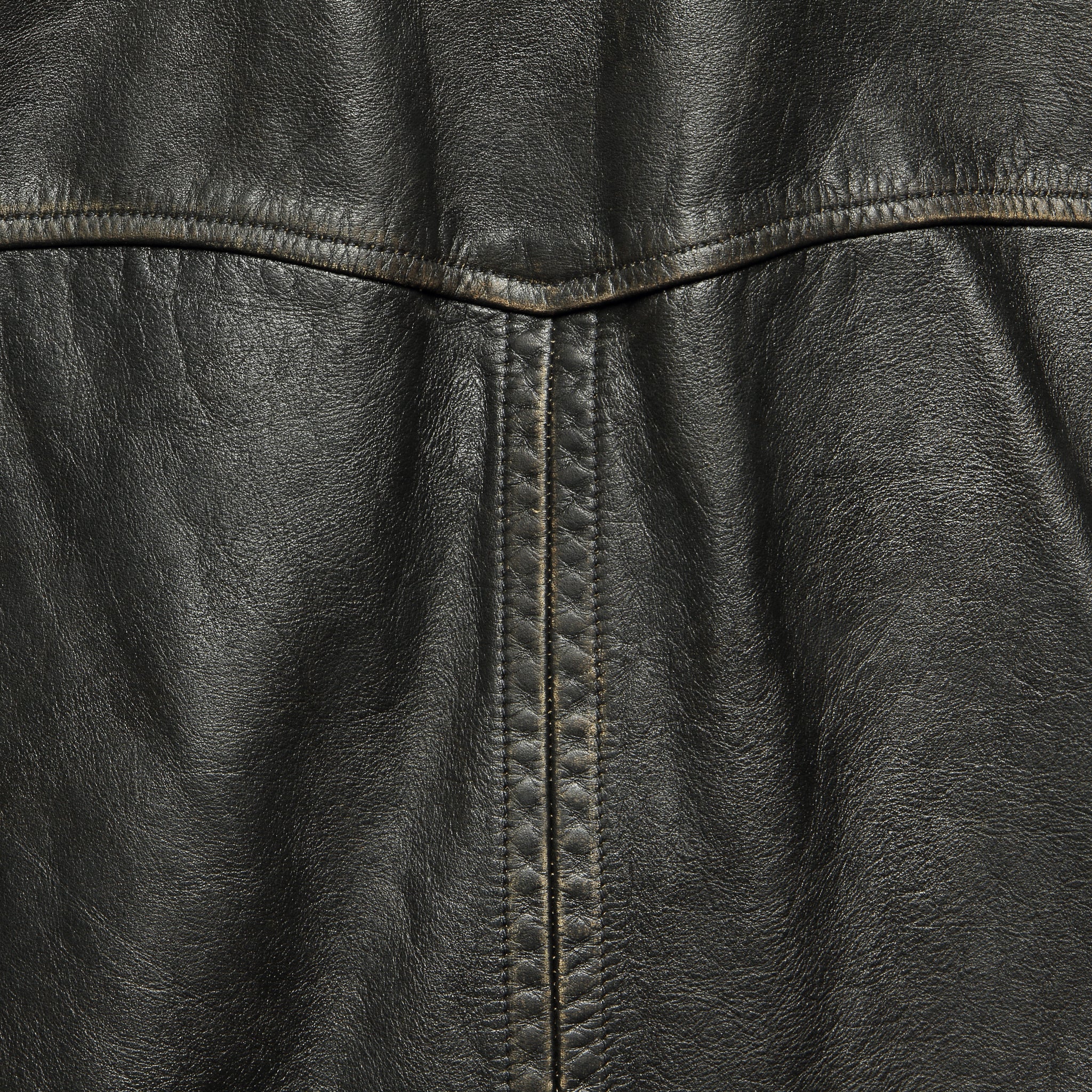 Leather Moto Jacket - Black/Brown - RRL - STAG Provisions - Outerwear - Coat / Jacket