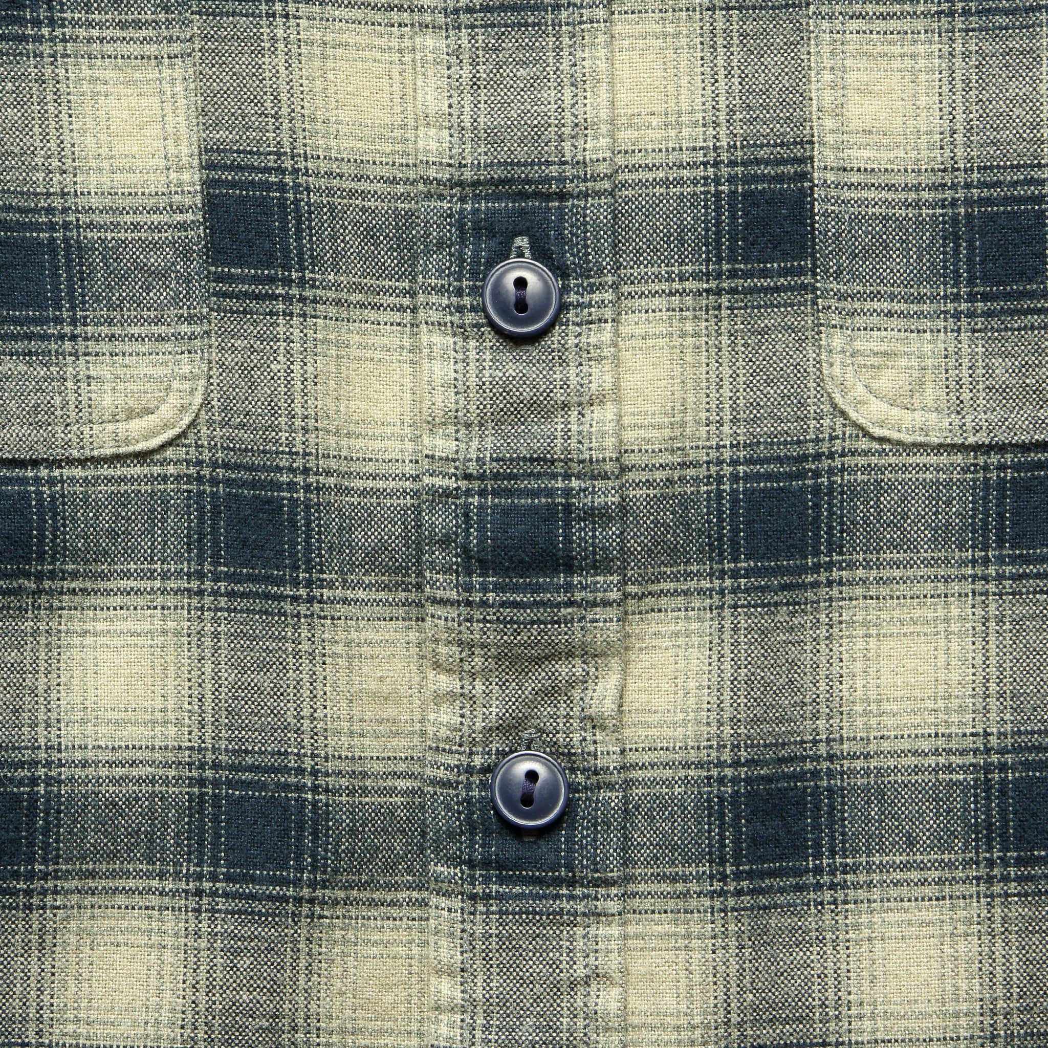 
                          Brushed Ombre Plaid Matlock Workshirt - Cream/Grey - RRL - STAG Provisions - Tops - L/S Woven - Plaid
                        