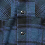 Brushed Towns Camp Shirt - Indigo/Black Ombr‚àö¬© Plaid - RRL - STAG Provisions - Tops - L/S Woven - Plaid