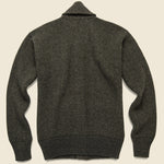 Wool Blend Shawl Cardigan - Grey Herringbone - RRL - STAG Provisions - Tops - Sweater