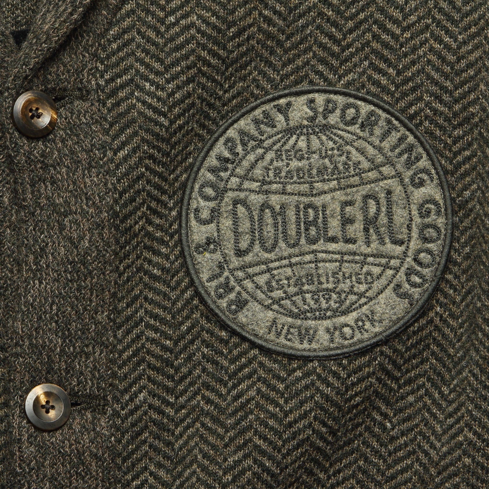 Wool Blend Shawl Cardigan - Grey Herringbone - RRL - STAG Provisions - Tops - Sweater