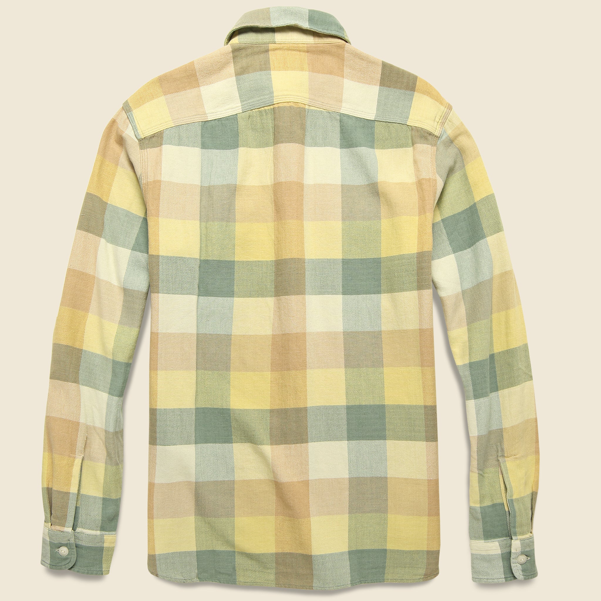 
                          Matlock Twill Workshirt - Yellow/Green - RRL - STAG Provisions - Tops - L/S Woven - Plaid
                        