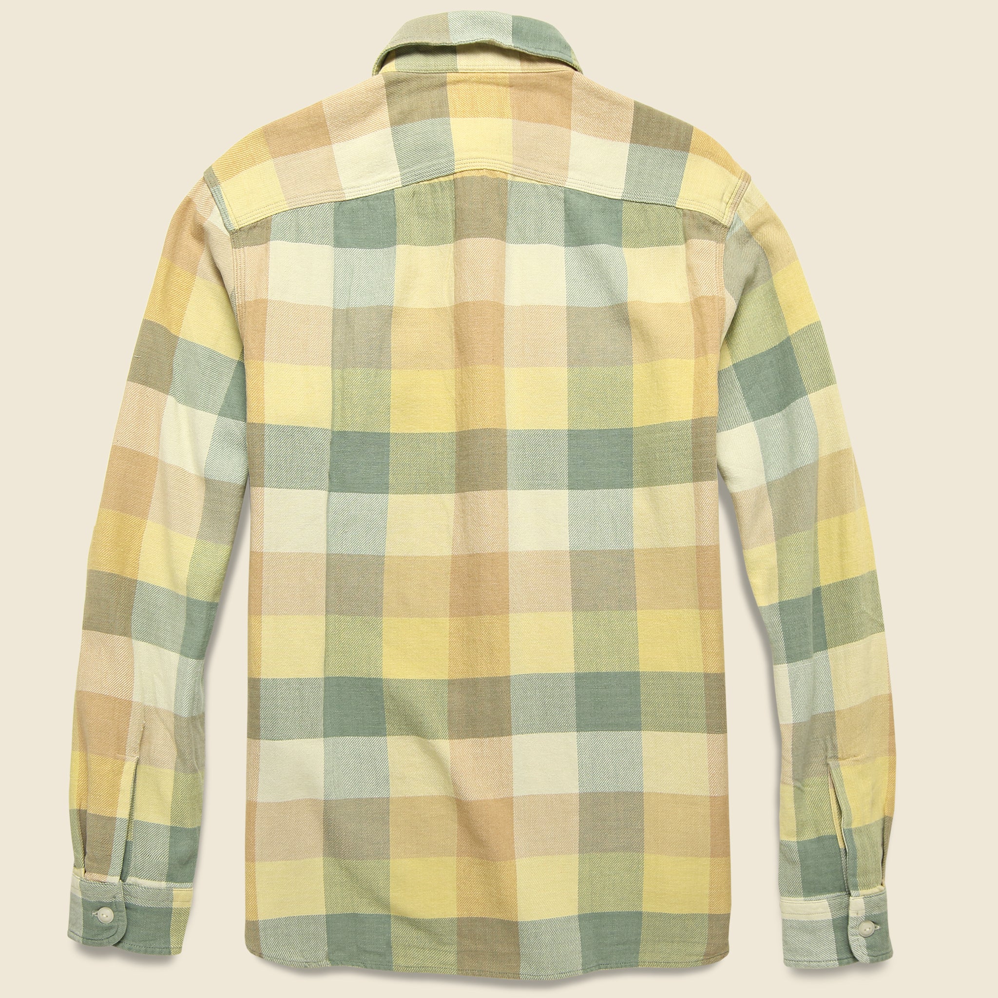 Matlock Twill Workshirt - Yellow/Green - RRL - STAG Provisions - Tops - L/S Woven - Plaid