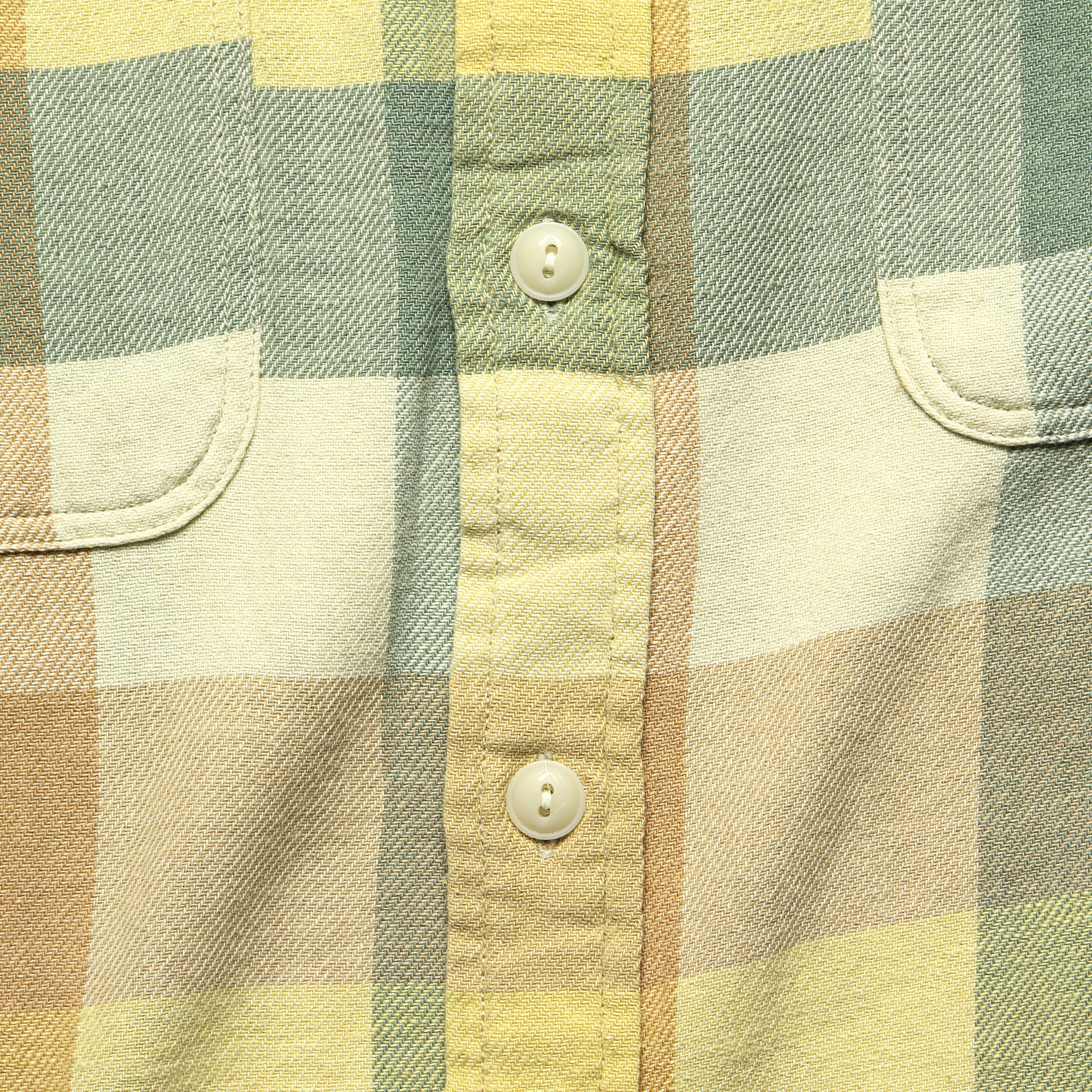 Matlock Twill Workshirt - Yellow/Green - RRL - STAG Provisions - Tops - L/S Woven - Plaid