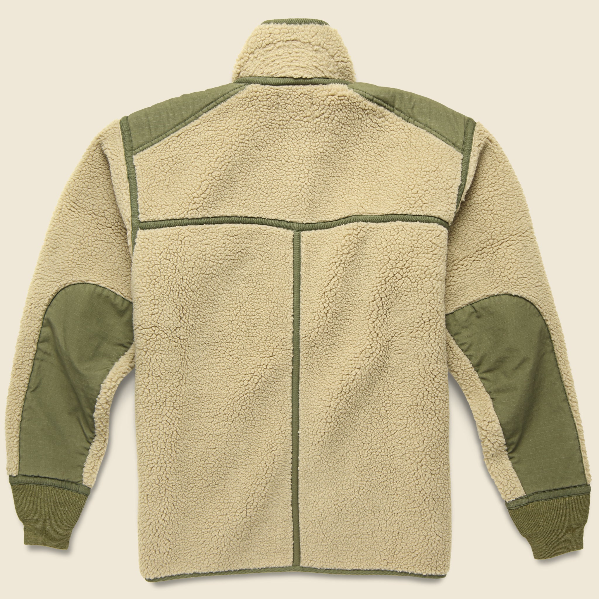 Ripstop-Paneled Sherpa Liner - Mountain Cream - RRL - STAG Provisions - Outerwear - Coat / Jacket