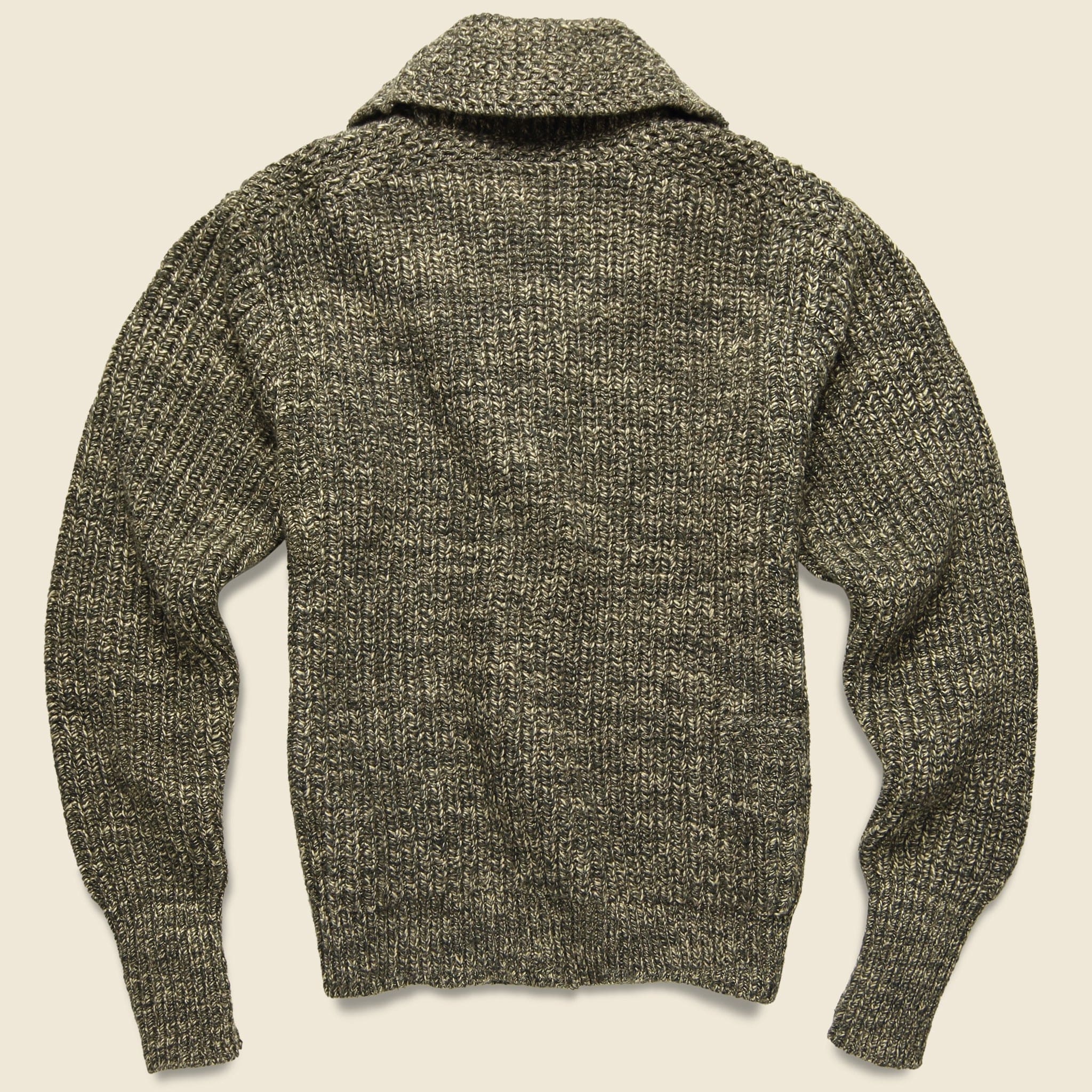 
                          Shawl Collar Cardigan - Olive/Tan - RRL - STAG Provisions - Tops - Sweater
                        