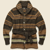 Ranch Shawl Collar Cardigan - Brown - RRL - STAG Provisions - Tops - Sweater