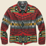Southwestern Jacquard Overshirt - Red - RRL - STAG Provisions - Tops - L/S Woven - Overshirt