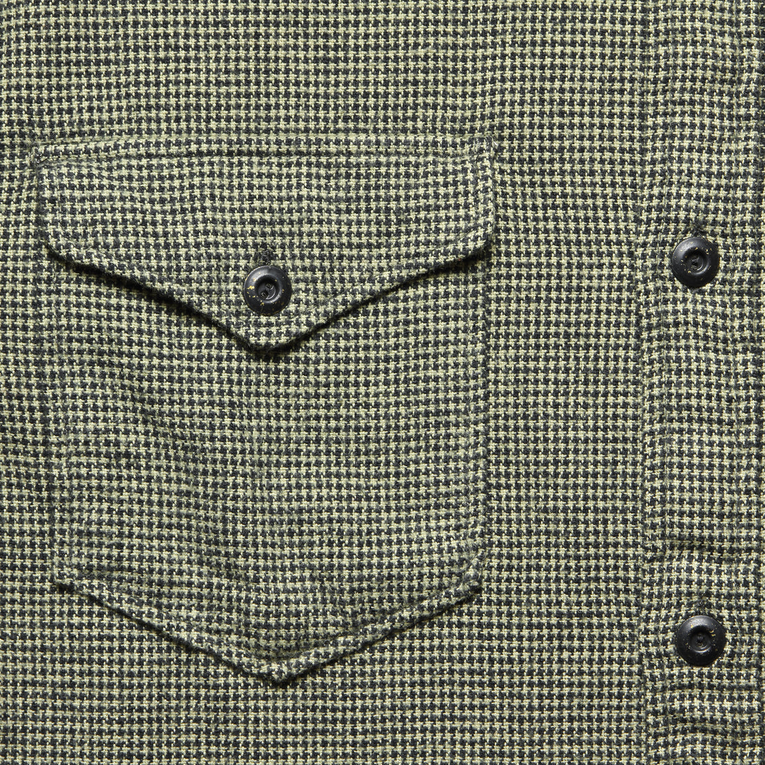Boulder Houndstooth Flannel Workshirt - Black/White - RRL - STAG Provisions - Tops - L/S Woven - Other Pattern