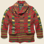 Birdseye Jacquard Sweater Jacket - Red - RRL - STAG Provisions - Outerwear - Coat / Jacket