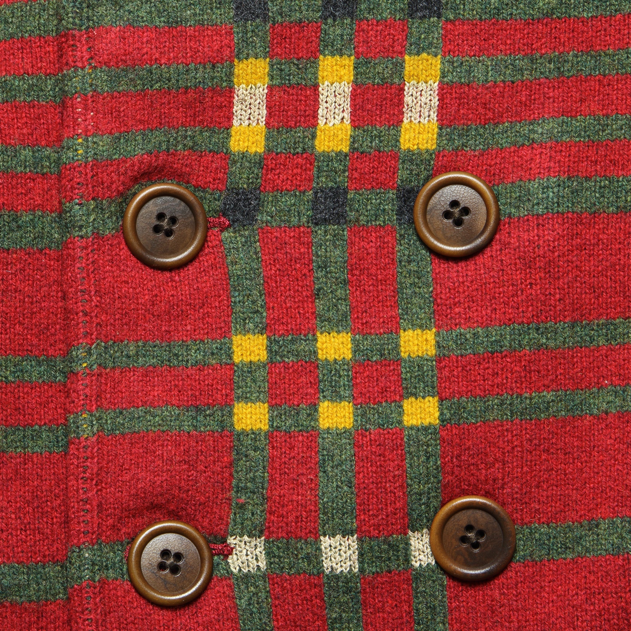 Birdseye Jacquard Sweater Jacket - Red - RRL - STAG Provisions - Outerwear - Coat / Jacket