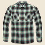 Towns Camp Shirt - Green/Brown Ombr‚àö¬© Plaid - RRL - STAG Provisions - Tops - L/S Woven - Plaid