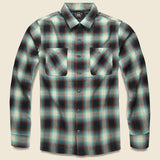 Towns Camp Shirt - Green/Brown Ombr‚àö¬© Plaid - RRL - STAG Provisions - Tops - L/S Woven - Plaid