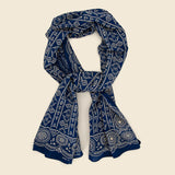 Printed Bandana Scarf - Rio Grande Indigo/Cream - RRL - STAG Provisions - Accessories - Bandanas