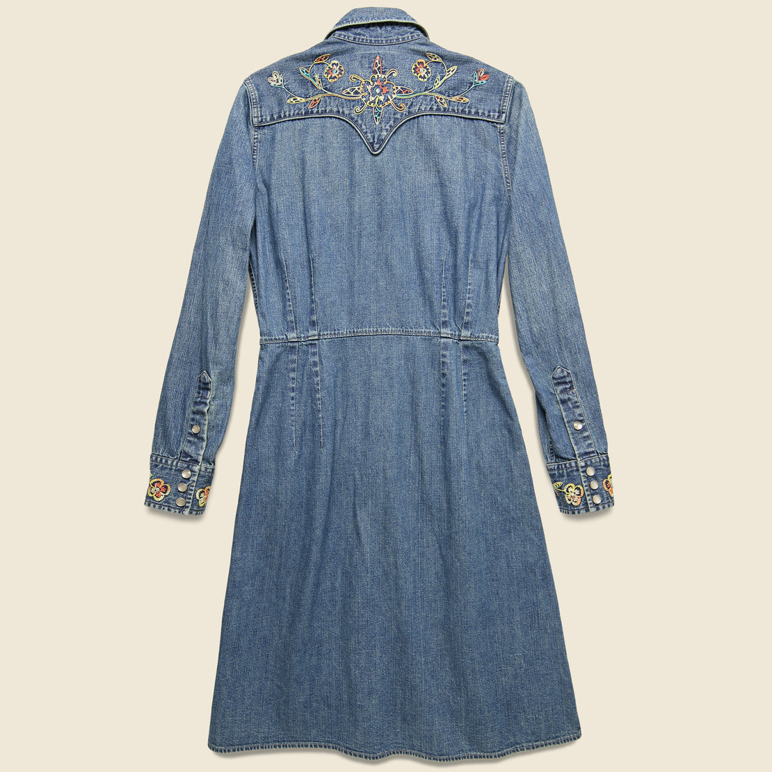 Embroidered Denim Dress - Taryn Wash - RRL - STAG Provisions - W - Onepiece - Dress