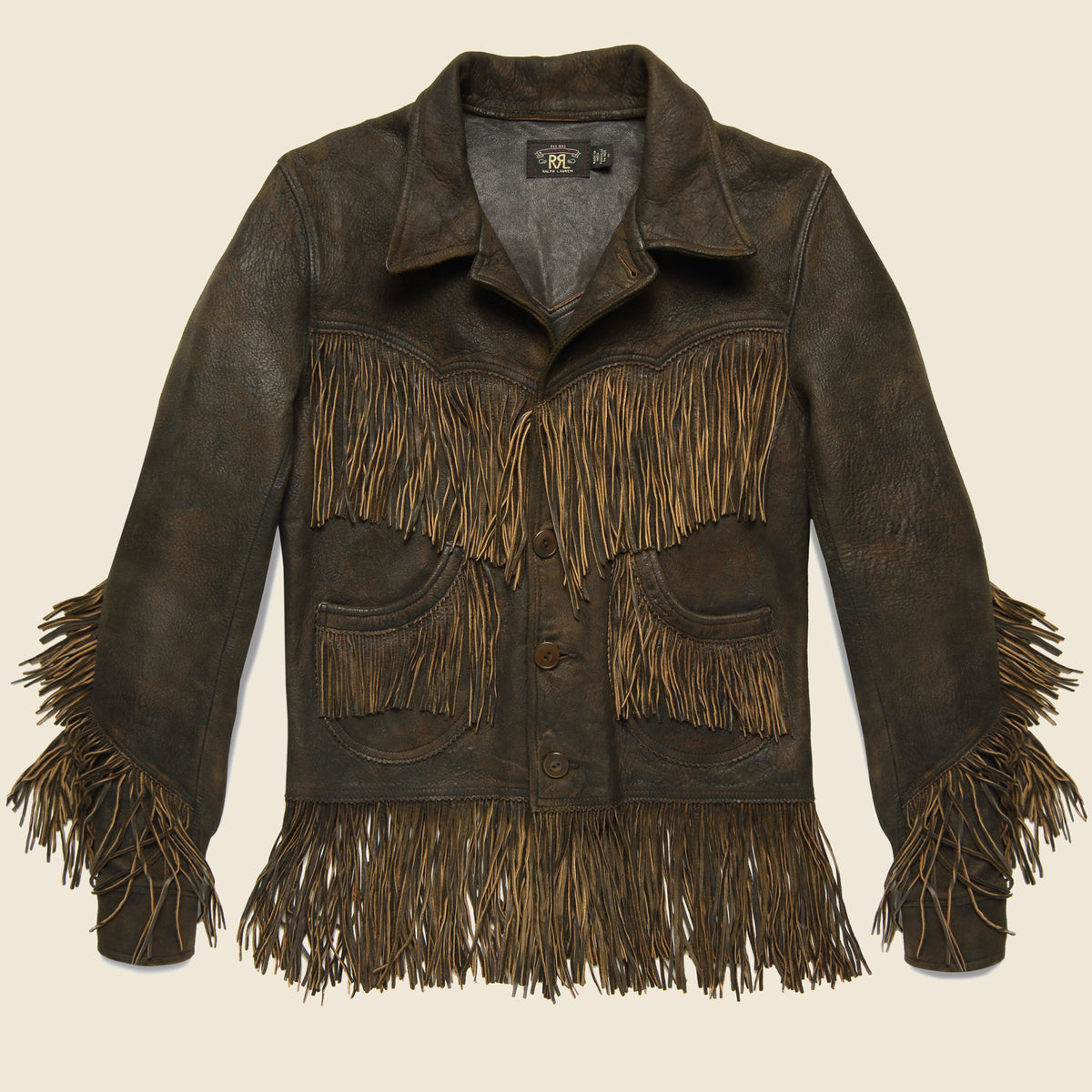 Atwood Fringe Jacket - Deep Brown