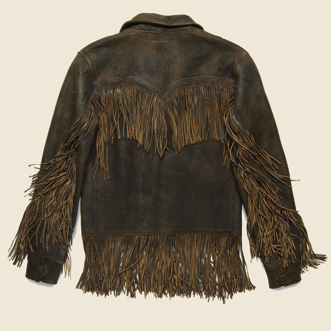 Atwood Fringe Jacket - Deep Brown - RRL - STAG Provisions - W - Outerwear - Coat/Jacket