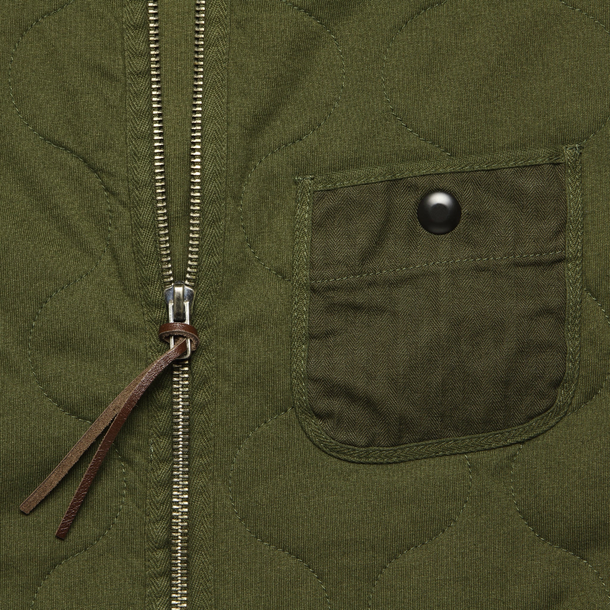 
                          Quilted Cotton Jersey Vest - Douglas Fir Green - RRL - STAG Provisions - Outerwear - Vest
                        