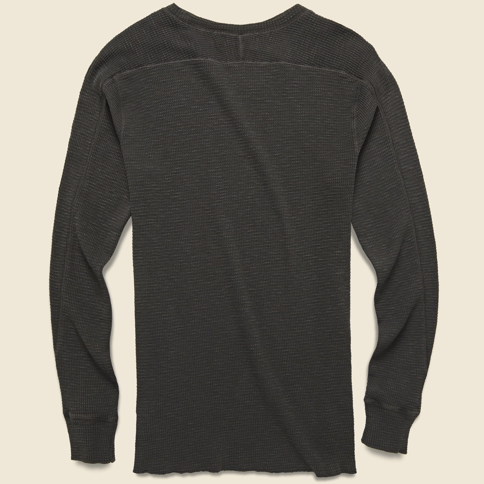 
                          Waffle Crewneck - Faded Black - RRL - STAG Provisions - Tops - L/S Knit
                        