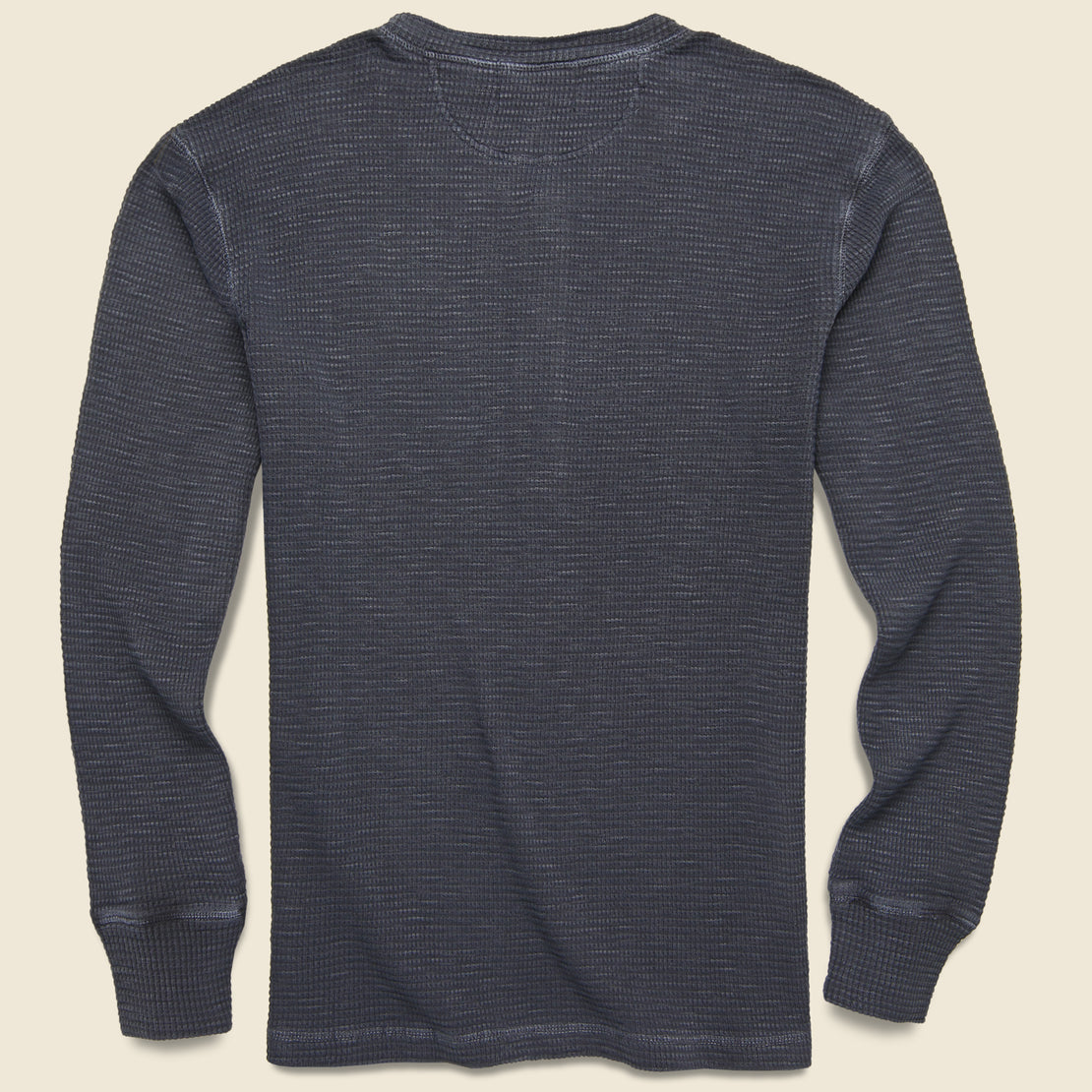 Waffle Henley SS Tshirt in Anthracite - Usolo Outfitters