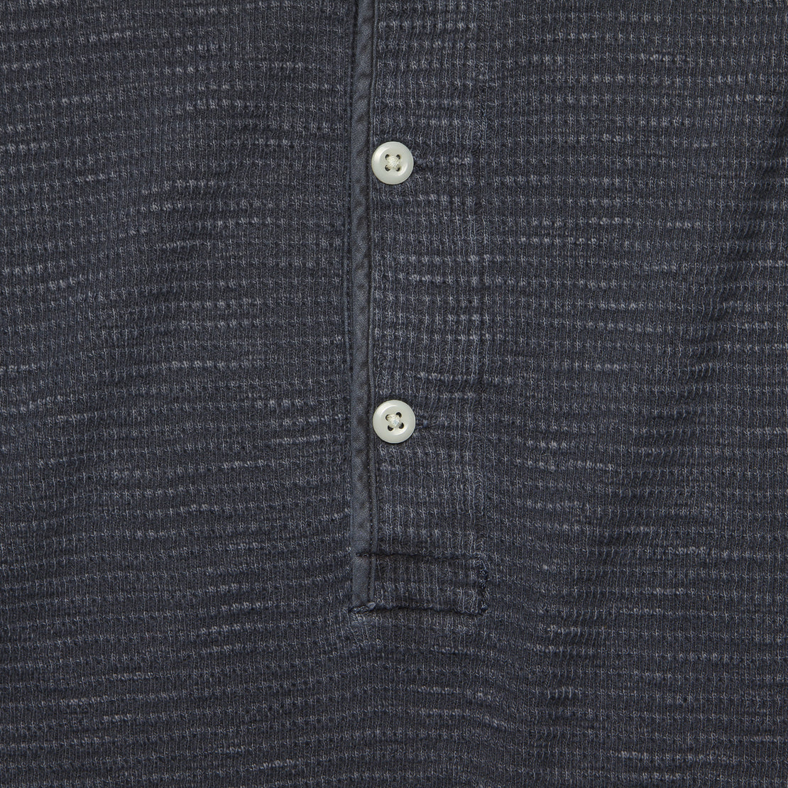 Waffle-Knit Henley - Navy - RRL - STAG Provisions - Tops - L/S Knit