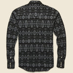 Slim Fit Jersey Western Shirt - Sulphur Black - RRL - STAG Provisions - Tops - L/S Knit