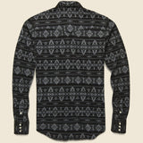 Slim Fit Jersey Western Shirt - Sulphur Black - RRL - STAG Provisions - Tops - L/S Knit