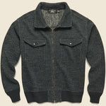 Jacquard Fleece Jacket - Browns Beach - RRL - STAG Provisions - Tops - L/S Knit